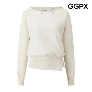 GGPX  포인트 루즈넥 슬릿 맨투맨 티셔츠 GQ1TS018F