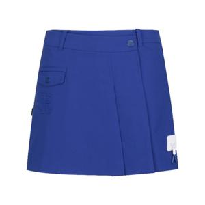 M 파리게이츠골프스커트 NQC 521D1PC403_BL 여성 엠보 로고 플리츠 큐롯 랩 스커트