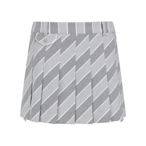 파리게이츠골프스커트 NQC 521D1PC183_PK 여성 로고 자수 패턴 플리츠 스커트