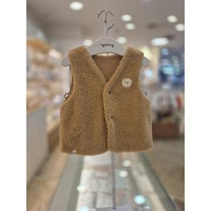 아가방 세이브존03 아가방 브라운 포그니 부클 조끼 A01R751304GA