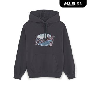 [MLB공식] 26SS 공용 바시티 빈티지 그래픽 후드티 BOS (D.Charcoal Grey) 3AHDV0261-43CGD