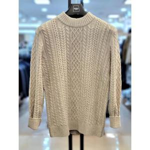 바쏘옴므 세이브존03 바쏘옴므 24FW 가을겨울 울혼방 반목폴라 니트 WSAGY3WN08AA