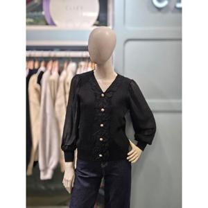 클리지 세이브존03 클리지 브이넥 소매배색 니트 AQCP2WKT11A