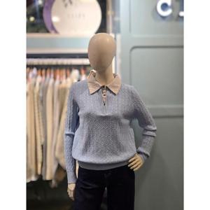 클리지 세이브존03 클리지 셔츠배색 꽤배기 니트 AQCQ2WKT19A
