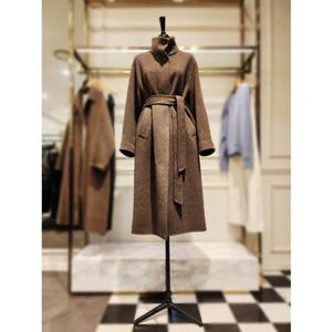 [시슬리] (SACT37561) 스텔라 하이넥 롱 코트