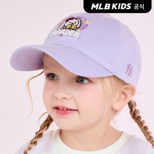 [MLB키즈 공식]26N 메가베어프렌즈 여아 하트 볼캡 NY (Lavender) 7FCPC136N-50LDS