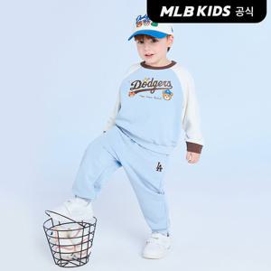 [MLB키즈 공식]26SS 스포티브 프렌즈 아트웍 라글란 맨투맨 세트 LA (L.Blue) 7AS2C0261-07BLL