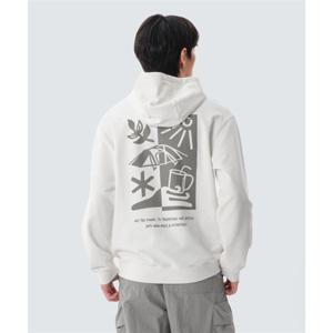 스노우피크 SNOWPEAK APPAREL 리버스 그래픽 후드 티셔츠 (S25SUFHD50) Butter Ivory S25SUFHD50BI 337640