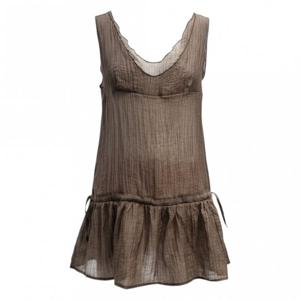 페이지플린  (F6AOP400) 이중 샤 레이어드 나시 블라우스