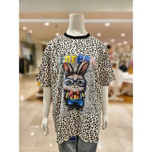 [르니앤맥코이]호피패턴반팔롱티셔츠 MN05TS570FJY