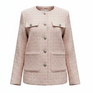 [페이지플린]은장단추 하프 트위드 자켓F6AJK003A
