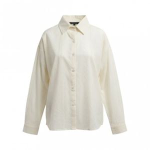 페이지플린  (F6ABL001) 카라 자수 펀칭 루즈핏 블라우스