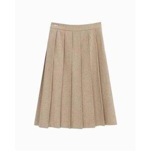 라코스테 25FW 여성 울 플리츠 미디스커트 JF427E-55N DPC(라이트브라운) 353084