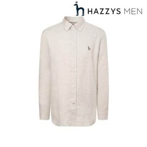 [헤지스남성] (HZSH5B301I1) [25SS][아이코닉] 베이지 린넨 셔츠