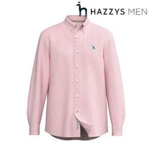 [헤지스남성] (HZSH5B322O2) 오렌지 시어서커 스트라이프 셔츠