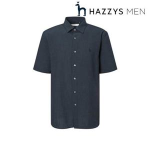 [헤지스남성] (HZSH5B502CG) 차콜그레이 레이온혼방 반팔 셔츠