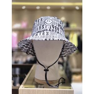 [파리게이츠]521F1CP382_BK-여성 스마일 자수 로고 패턴 버킷햇-(26년S S)