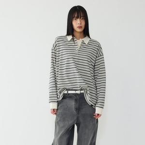 톰보이  스트라이프 카라티셔츠 9176122977_IVORY