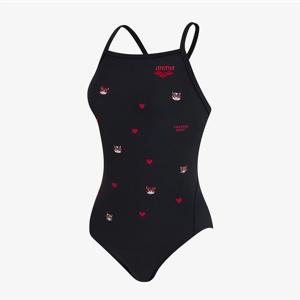 아레나]셔레이드쇼 원피스 싱글 크로스 스트랩백A6SL1LO12BLK-MN