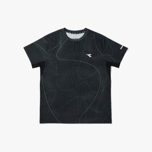 디아도라반팔티 KQJ D5221TRS52BKP 테니스 퍼포먼스 컨투어 반팔 티셔츠 PTN BLACK
