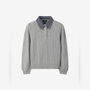 [쥬크]데님카라 디테쳐블 앙고라 풀오버 (Z254KSK036)