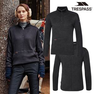 [트래스패스][트레스패스] DLX 여성 슬로우라이프 맨투맨 블랙