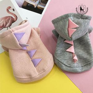 딩동펫 강아지옷 쁘띠 공룡 후드 티셔츠