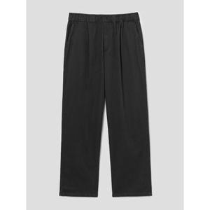 (456121CMFR) [에잇세컨즈] 코튼 레이온 세미와이드핏 밴딩 팬츠  네이비