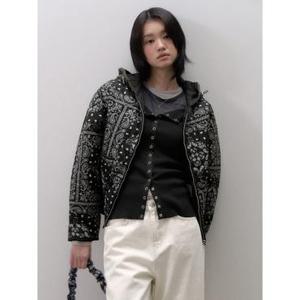 (356138CC24) [에잇세컨즈] 페이즐리 패딩점퍼  애쉬