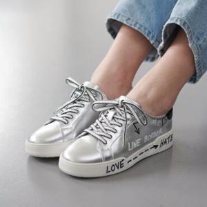 엘리자베스스튜어트[론칭가199,000]소가죽 그래픽 스니커즈 EBAL137505