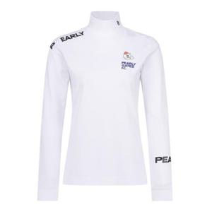 파리게이츠골프긴팔티 NQC 521D3TSA31_WH 여성 PG 캐릭터 모크넥 긴팔 티셔츠