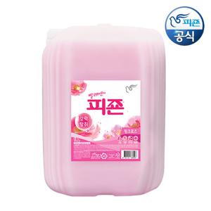 피죤 대용량 섬유유연제 핑크로즈 18L 용기