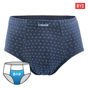BYC 남자 요실금팬티 / 흡수패드 내장 맥시 남자 삼각팬티