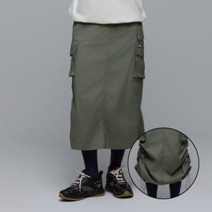 내셔널지오그래픽 N241WSK970 아나스 스트링 롱 스커트 KHAKI