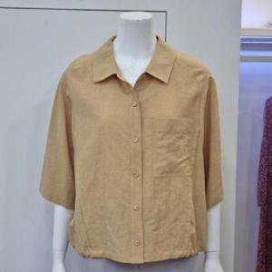 벨리시앙 세이브존04 셔츠카라 린넨 블라우스 BL3201