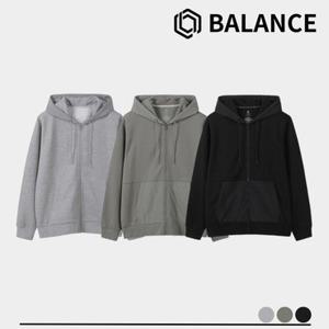 [백화점][탑텐밸런스] 남성 부드러운 더블니트 후드 집업 MBF5TC1250 ML 운동복