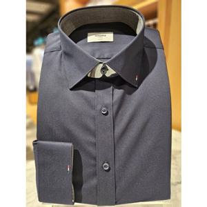 [인][레노마 일반핏] ROFSG0-001NYWH[OS001 QS010] 신축성 좋은뱀부트윌스판셔츠[주머니없음]