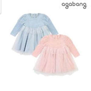 [아가방]아가방 제나샤인벨로아원피스(핑크, 블루) 01Q734051