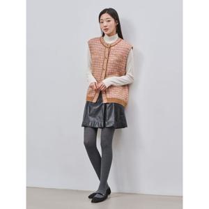 [빈폴레이디스] 트위드 베스트  핑크 (BF495UC02X)