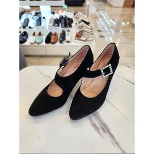 에스콰이아 세이브존01 여성 스웨이드 메리제인펌프스 PFLFHP517BK-1