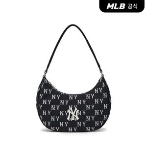 [MLB공식] 24N 클래식 모노그램 자카드 호보백 (Black) 3ABQS014N