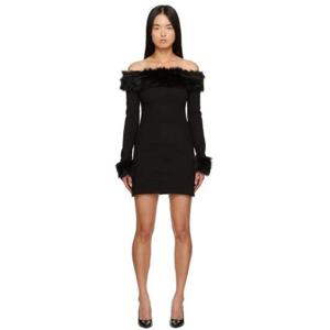 25 FW 헤론프레스톤 여성 블랙 오프숄더 미니 드레스 232967F052007