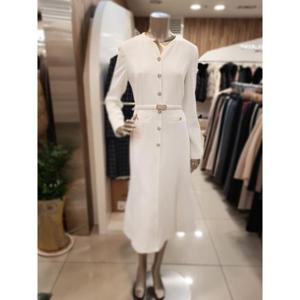 미니멈 세이브존01 하트넥 버튼장식 원피스 MXAAWO1140IV