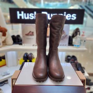 [허시파피]여성 발 편한 3cm 워커창 하프 털부츠 3fq614-004_CA