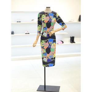 제시뉴욕 세이브존04 맥시멀 패턴 롱 슬리브 원피스 ME2OP1180OP