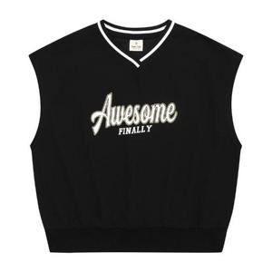 에꼴리에 세이브존03 틴톡 요꼬 브이넥 블랙 조끼 24QT781-BK