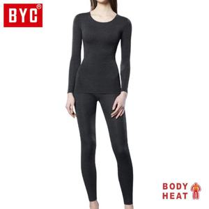 BYC 여성 보디히트 베이직 상하세트 S5020 재색
