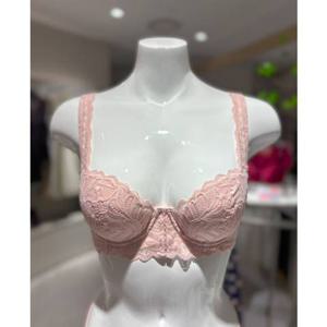 [바바라] 피치핑크 하프컵 레이스 부직포 브래지어(ABR4440)(PHPK)