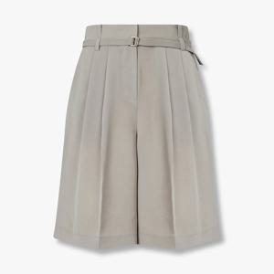 [보브] 투 턱 벨티드 하프 팬츠 7155230001