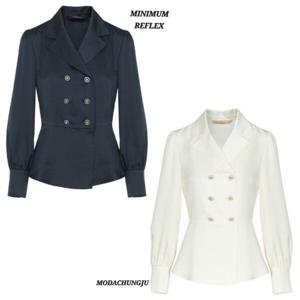 [미니멈]MD 카라넥 더블 페플럼 블라우스 MD MXBAWB3100 MD_CJ